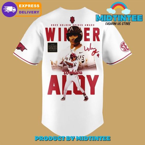 Arkansas Razorbacks Wehiwa Aloy 2025 Golden Spikes Award Winner Jersey