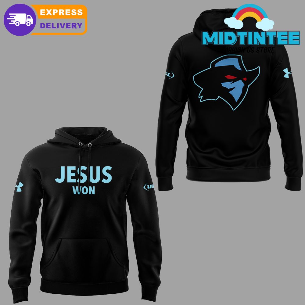 Arlington Renegades x Jesus Won 2025 Special Black Hoodie Set