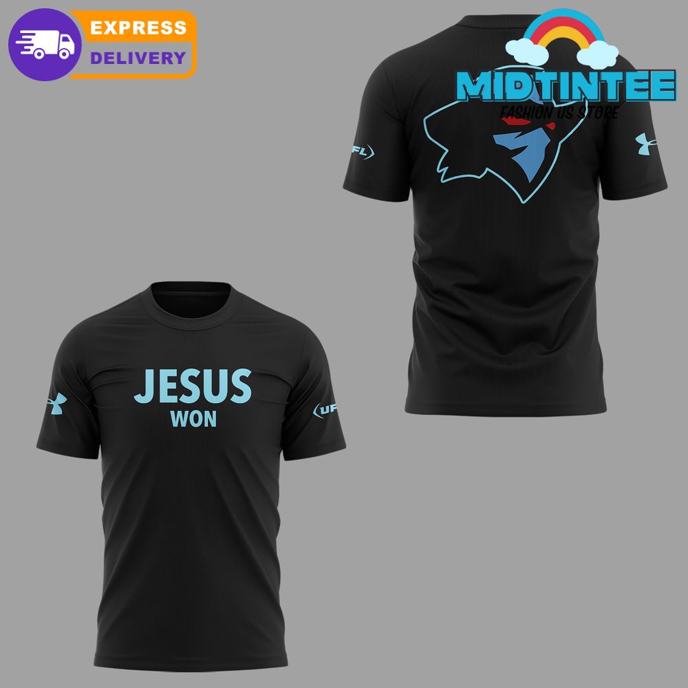 Arlington Renegades x Jesus Won 2025 Special Black Shirt