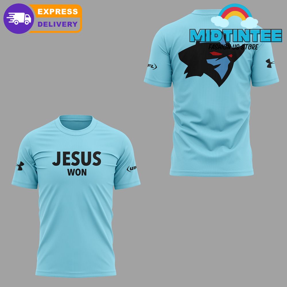 Arlington Renegades x Jesus Won 2025 Special Blue Shirt