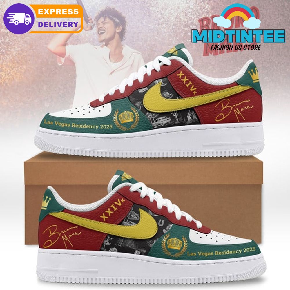 Bruno Mars Las Vegas Residency 2025 Nike Air Force 1