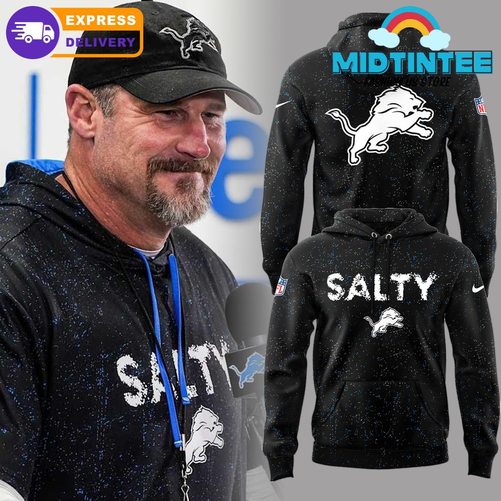 Detroit Lions Salty Sports Black 2025 Hoodie Set