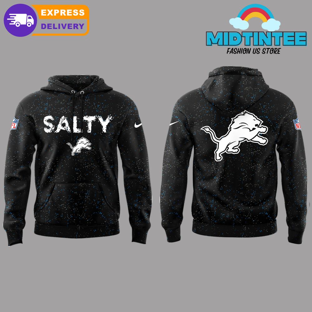 Detroit Lions Salty Sports Black 2025 Hoodie Set