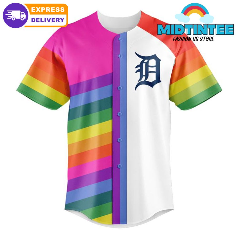 Detroit Tigers MLB Pride Night 2025 Baseball Jersey