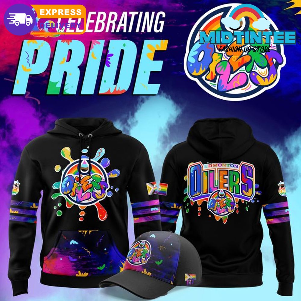 Edmonton Oilers x 2025 Pride Month Personalized Graffiti Hoodie Set