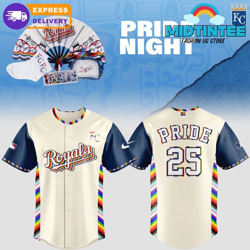 Kansas City Royals MLB Pride Night 2025 Baseball Jersey