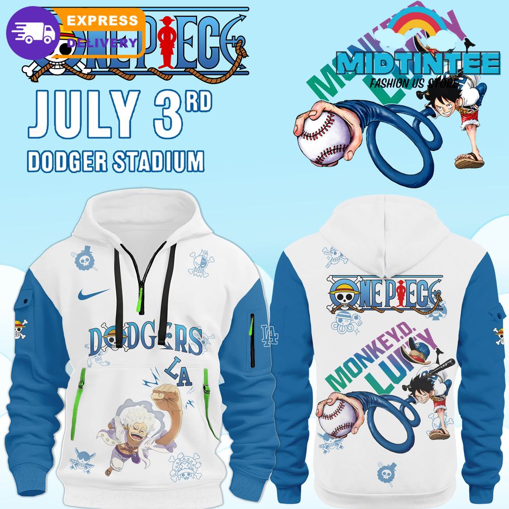 MLB Los Angeles Dodgers x One Piece Quarter Zip Hoodie 2025