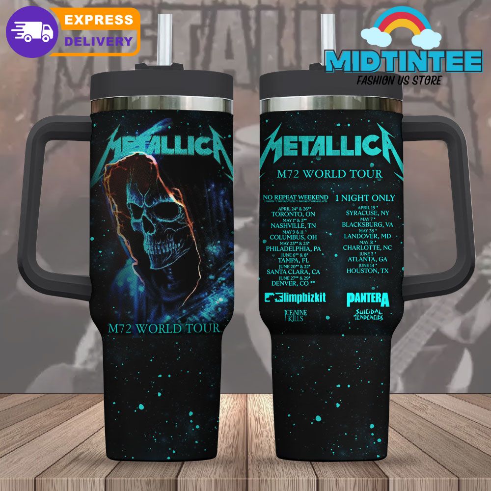 Metallica M72 World Tour 2025 Stanley Tumbler