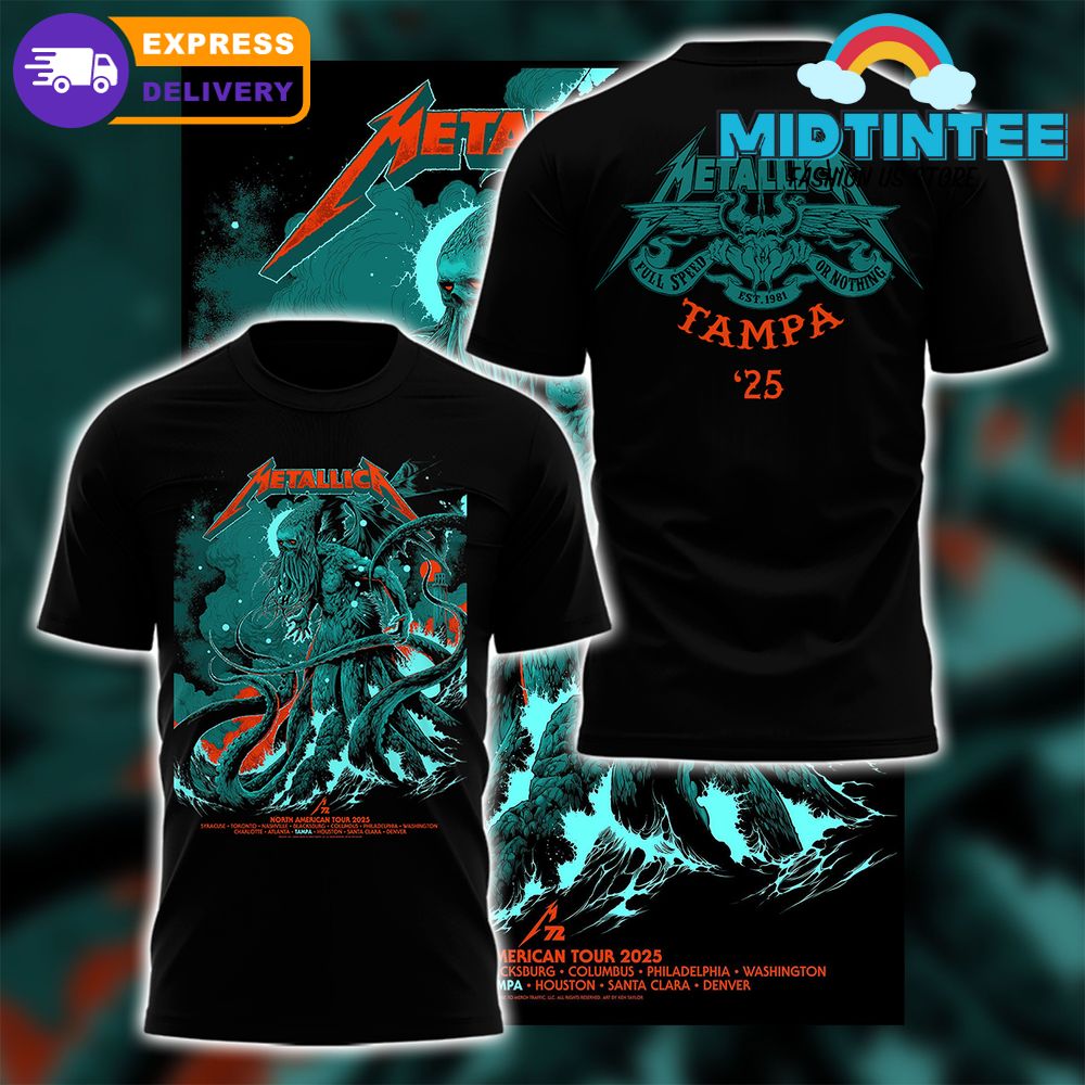 Metallica M72 World Tour TAMPA 25 Premium Shirt