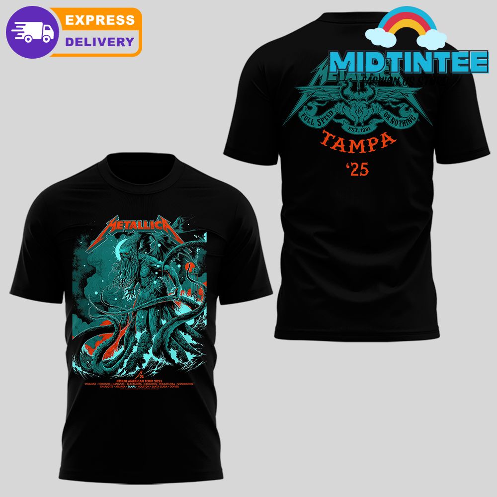 Metallica M72 World Tour TAMPA 25 Premium Shirt