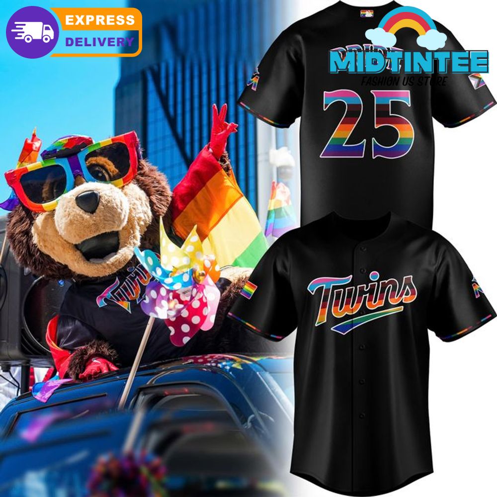 Minnesota Twins MLB Pride Night 2025 Baseball Jersey