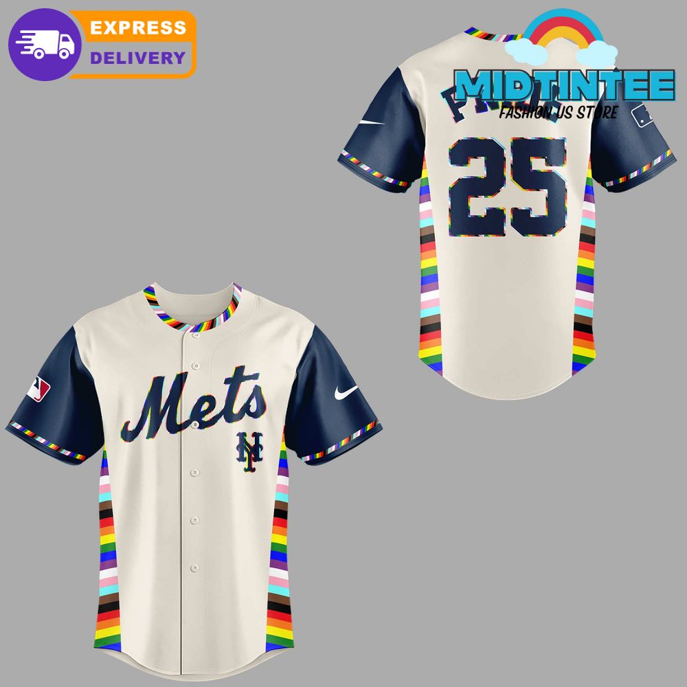 New York Mets MLB Pride Night 2025 Baseball Jersey