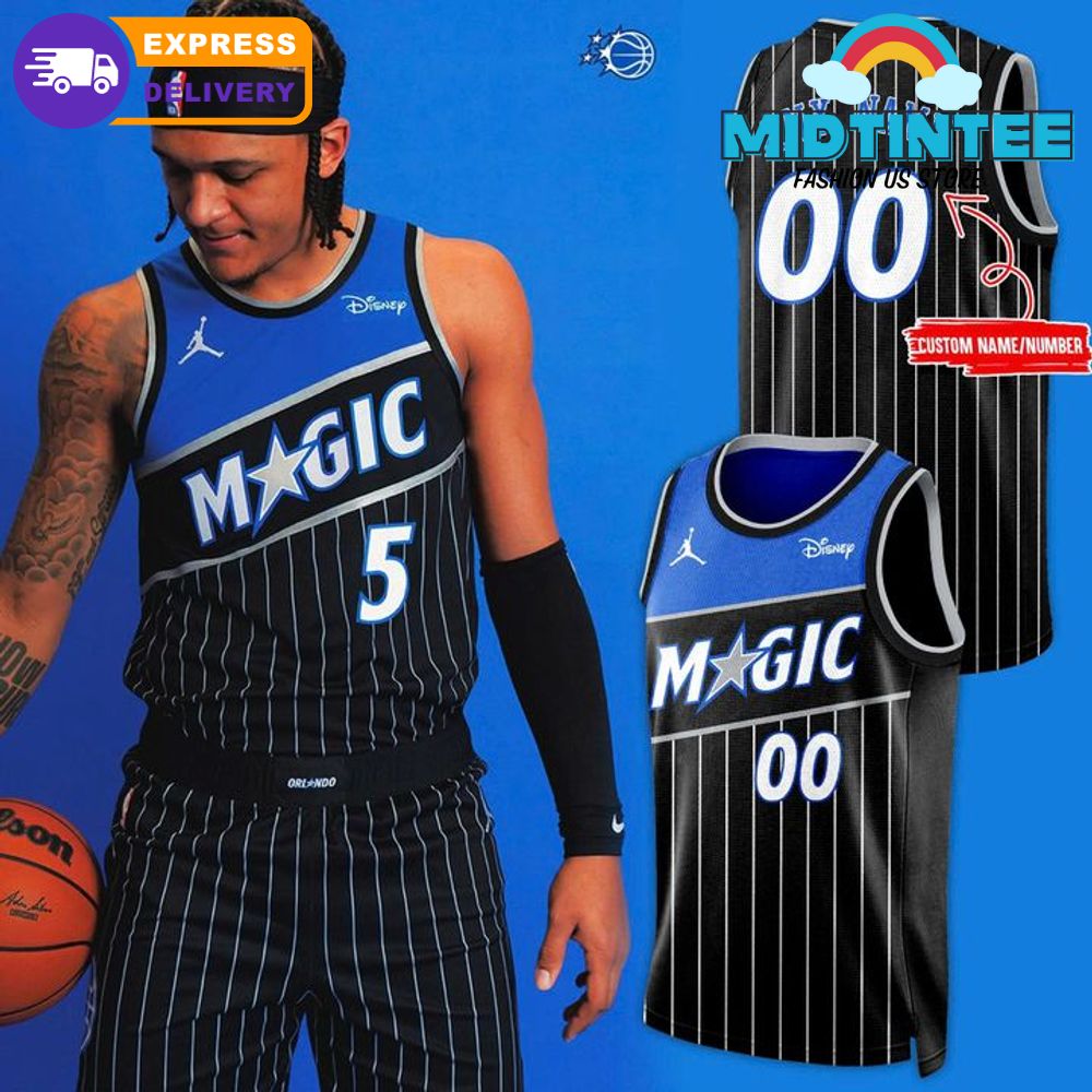 Orlando Magic A New Generation Of Magic Basketball Jersey 2025 Black
