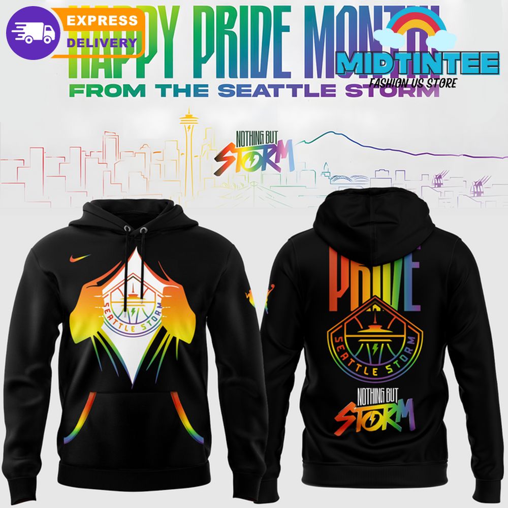 Seattle Storm Celebrating Pride Month Expresses Freedom 2025 Hoodie