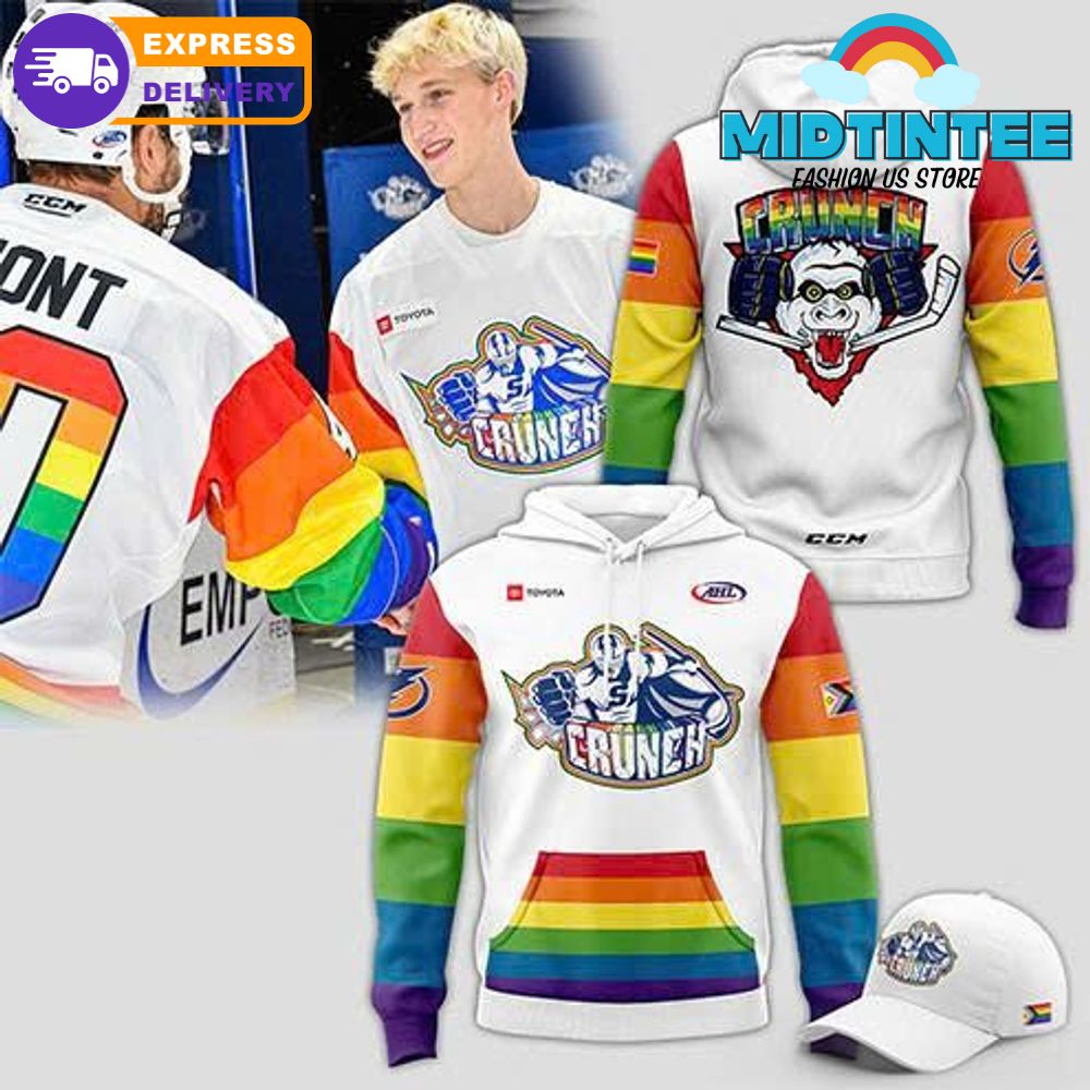 Syracuse Crunch x Pride Month Hoodie Set 2025 White