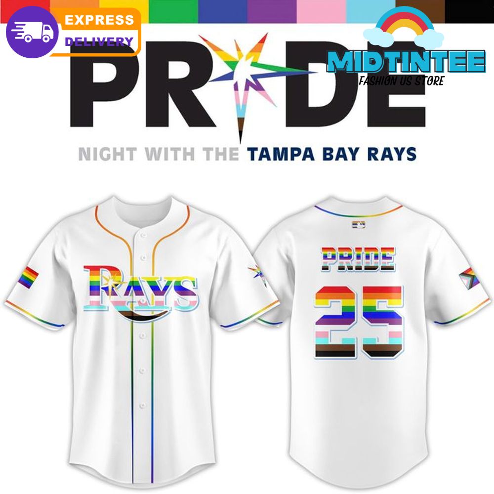Tampa Bay Rays MLB Pride Night 2025 Baseball Jersey