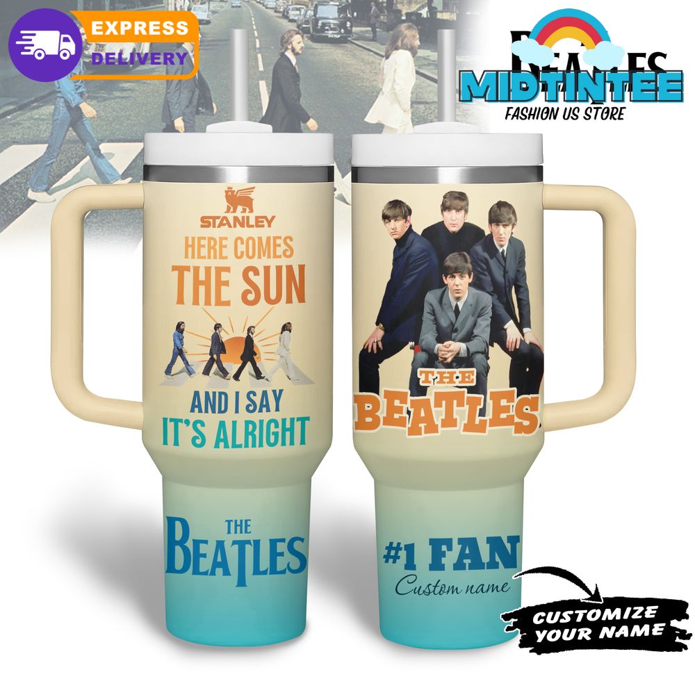 The Beatles Here Comes The Sun New Premium Stanley Tumbler