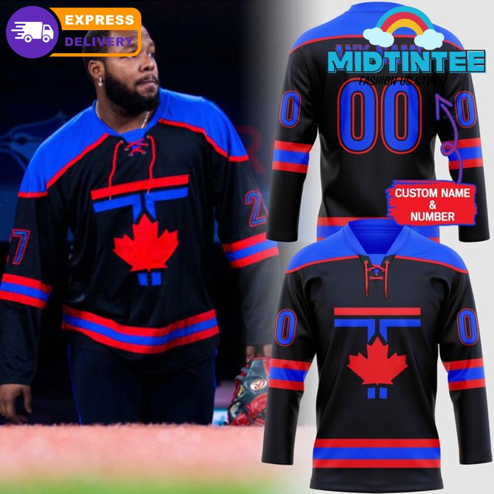Toronto Blue Jays City Connect Custom Name Hockey Jersey