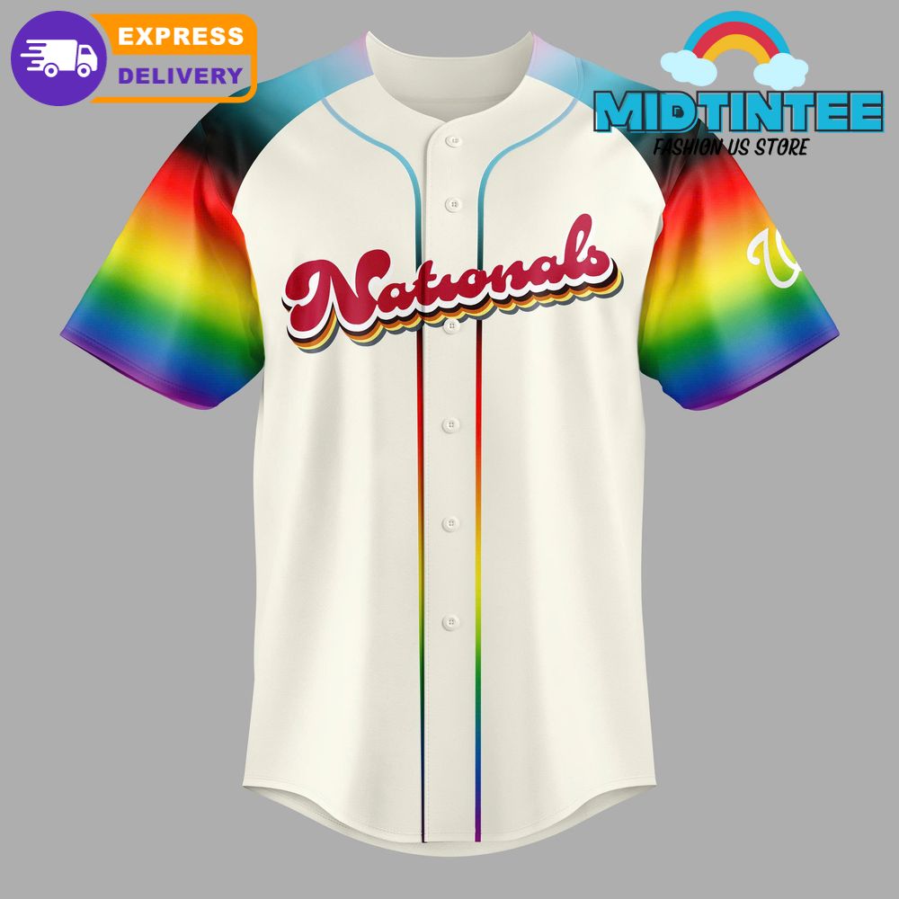 Washington Nationals MLB Pride Night 2025 Baseball Jersey