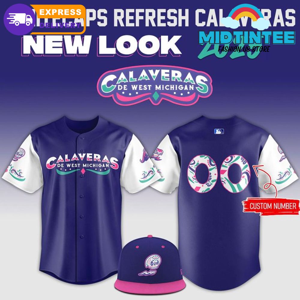 West Michigan Whitecaps Calaveras New Look 2025 Baseball Jersey