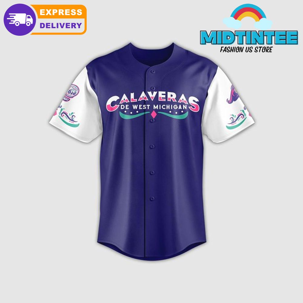 West Michigan Whitecaps Calaveras New Look 2025 Baseball Jersey