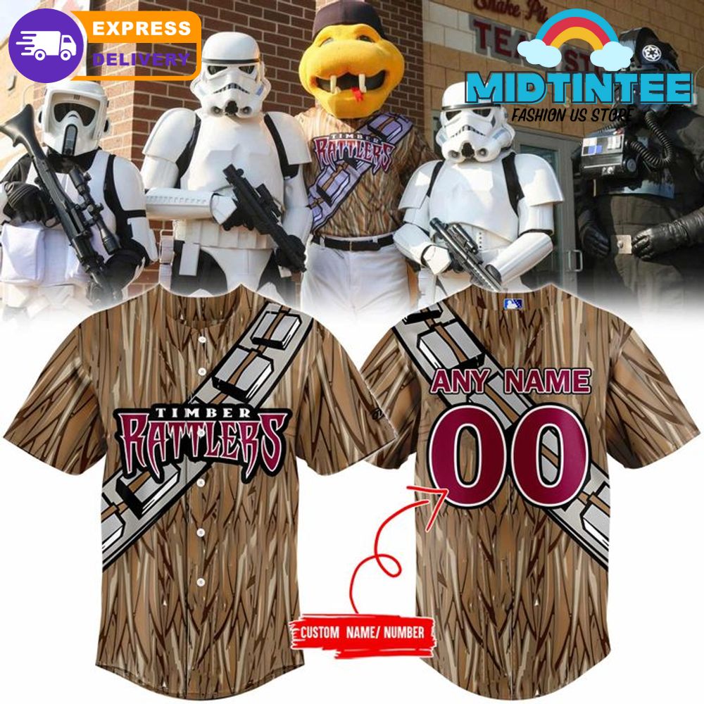 Wisconsin Timber Rattlers x Star Wars Customized Jersey 2025