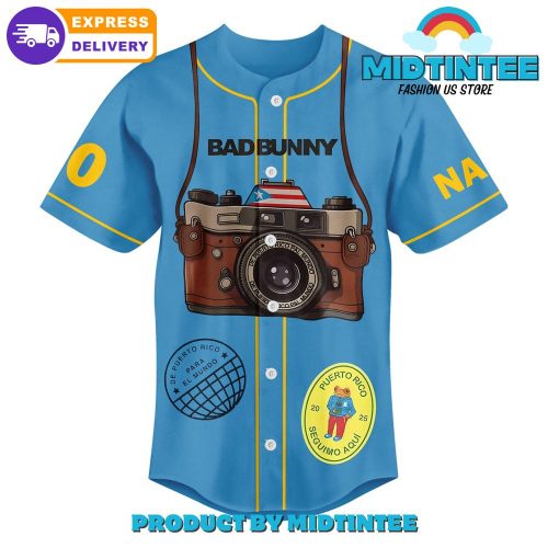 Bad Bunny DeB TiRAR MS FOToS World Tour 2025 Baseball Jersey