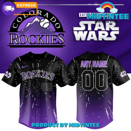 Colorado Rockies 2025 Star Wars Night Custom Name Baseball Jersey