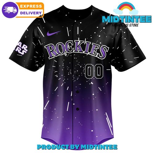 Colorado Rockies 2025 Star Wars Night Custom Name Baseball Jersey