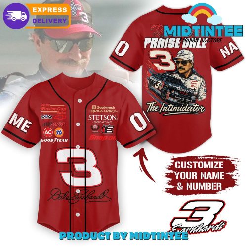 Dale Earnhardt 3 Raise Hell Praise Dale Special Baseball Jersey
