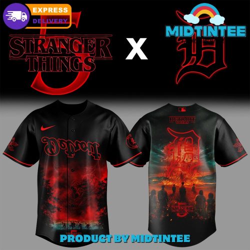 Detroit Tigers MLB x Stranger Thing 5 Limited Edition Jersey