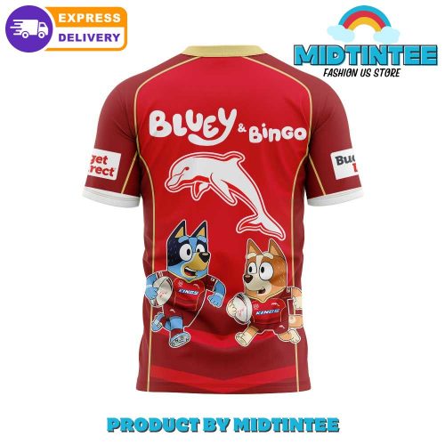 Dolphins NRL x Bluey and Bingo 2025 Shirt