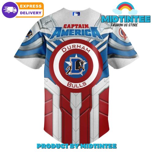 Durham Bulls x Captain America Marvel Limited Edition Baseball Jersey