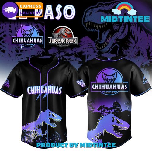 El Paso Chihuahuas x Jurassic Park Night 2025 Baseball Jersey