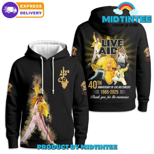 Freddie Mercury 40th Annviersary Of Live Aid Concert 2025 Shirt