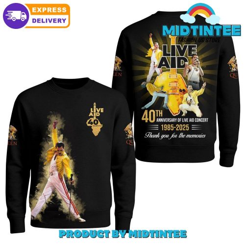 Freddie Mercury 40th Annviersary Of Live Aid Concert 2025 Shirt