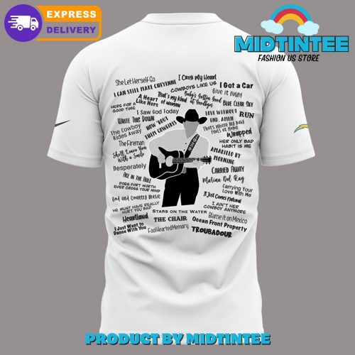 George Strait x Los Angeles Chargers Sofi Stadium 2025 White Shirt
