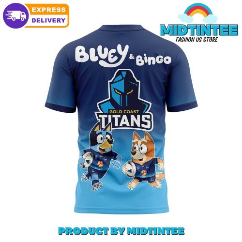 Gold Coast Titans NRL x Bluey and Bingo 2025 Shirt
