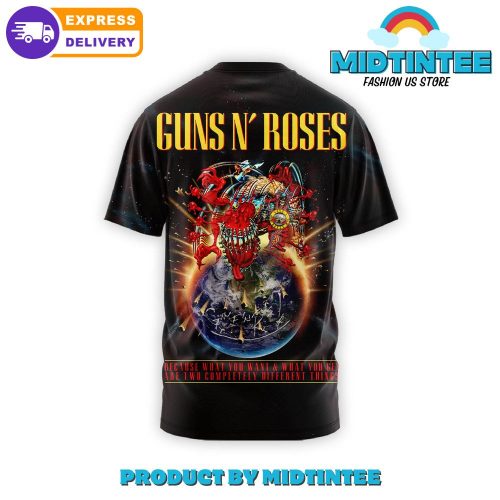 Guns N Roses Europe and Middle East 2025 Stadium Tour Shirt