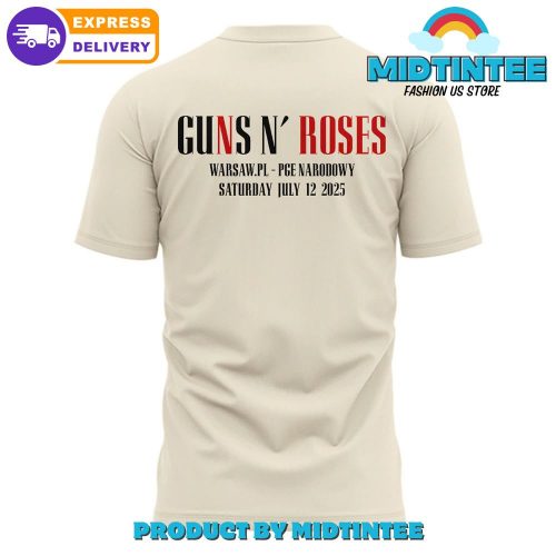 Guns N Roses World Tour to Warsaw 2025 Limited Edition Shirt