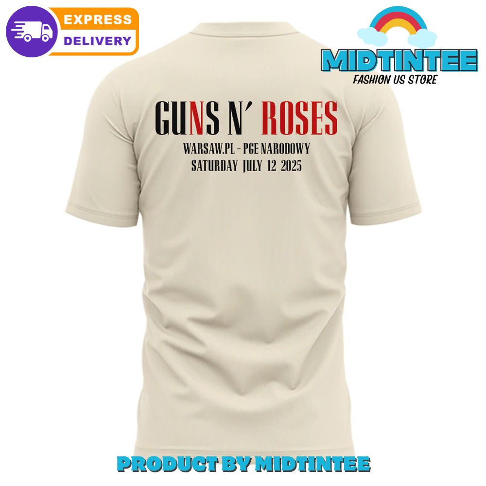 Guns N' Roses World Tour to Warsaw 2025 Limited Edition Shirt
