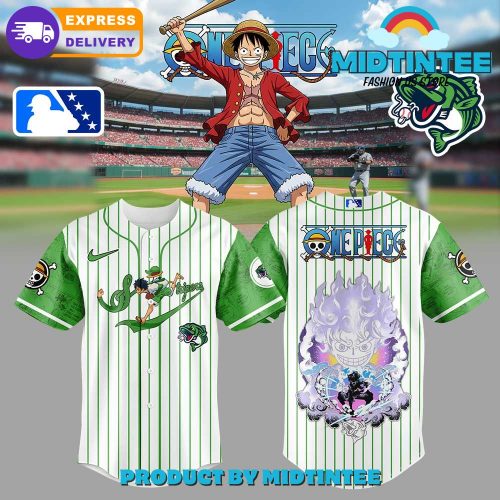 Gwinnett Stripers x Straw Hat Luffy Gear 5 Baseball Jersey