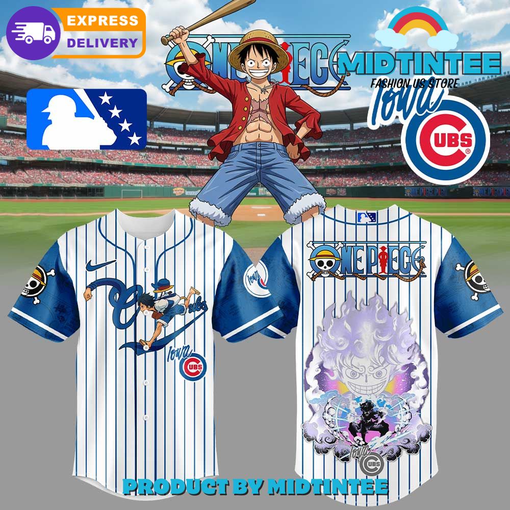 Iowa Cubs x Straw  Luffy Gear 5 Baseball Jersey