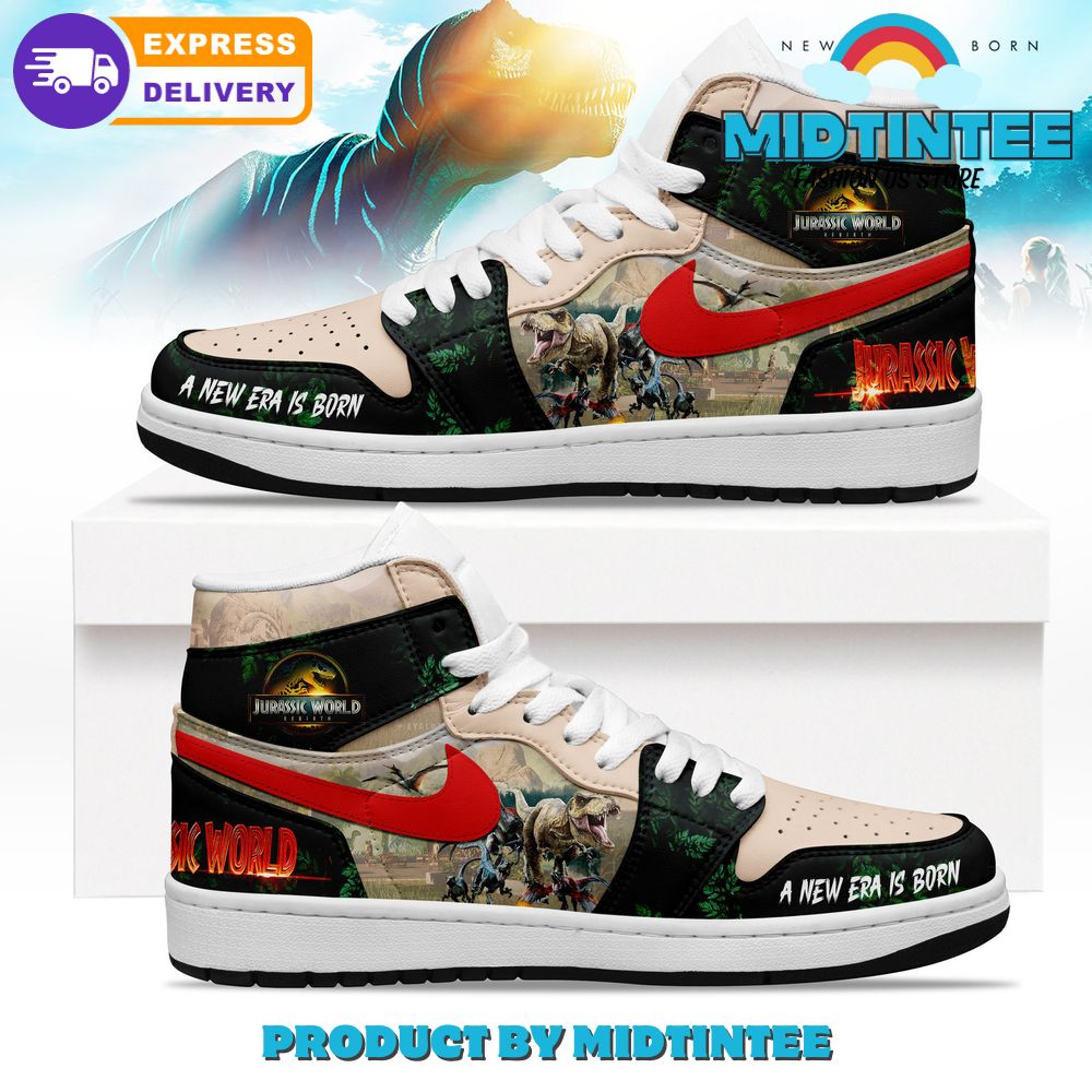Jurassic World Rebirth 2025 Air Jordan 1 Sneakers