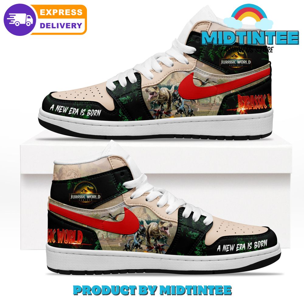 Jurassic World Rebirth 2025 Air Jordan 1 Sneakers