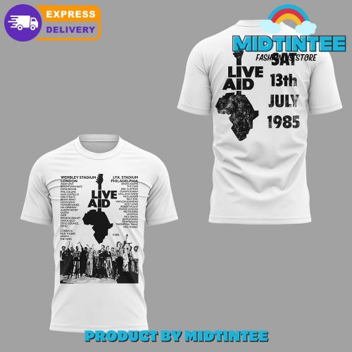Live Aid Sat 13th July 1985 Limited Edition Shirt