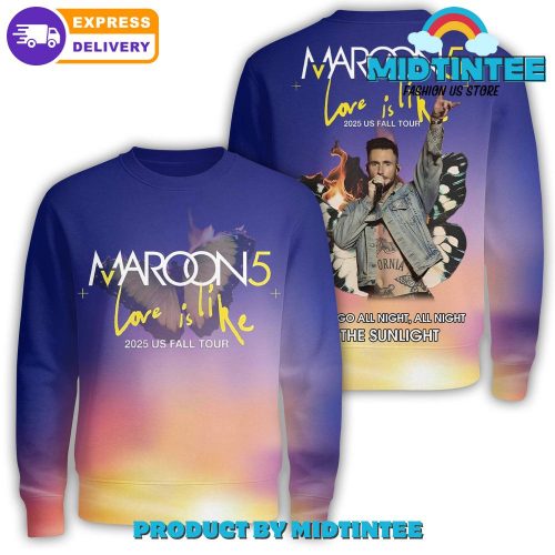 Maroon 5 Love Is Like 2025 Us Fall Tour Special Shirt