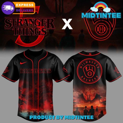 Milwaukee Brewers MLB x Stranger Thing 5 Limited Edition Jersey