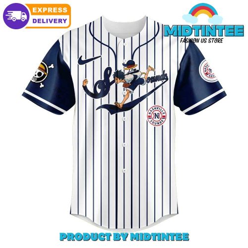 Nashville Sounds x Straw Hat Luffy Gear 5 Baseball Jersey