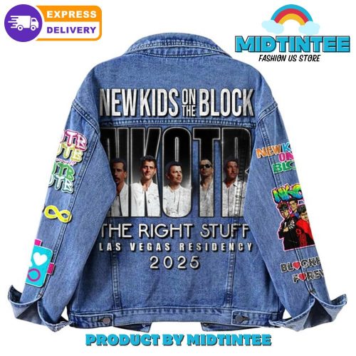 New Kids On The Block The Right Stuff Las Vegas Residency 2025 Denim Jacket